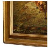 Antique Framed Print 'A Musical Interlude' by Louis Jambor