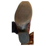 Pair of Vintage Tony Lama Cowboy Boots - Eel Skin - Size 8.5D