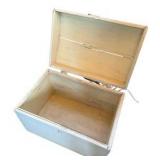 Rustic White Painted Blanket Chest