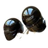 Two HJC Motorcycle Helmets - Size M and Size L