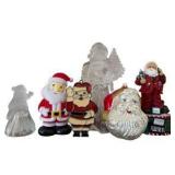 Large Assortment of Santa Figurines and Ornaments