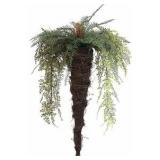Artificial Wall Hanging Fern Plant in Cone Shaped Basket