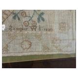 Antique Needlework Sampler - 1820