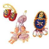 Vintage Native American Beaded Figurines