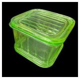 Vintage Refrigerator Dishes - Uranium & Amber Glass