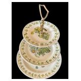 Poppytrail by Metlox 'Happy Time' Three Tiered Serving Dish