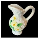 Yellow Accent Dishes - Lipton Tea Teapot, McCoy Dish, Daisy Pitcher & Sunflower Doily