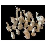 Vintage White Porcelain Nativity Set