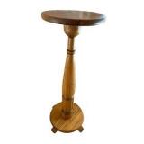 Mission Style Oak Pedestal Plant Stand