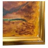 Still Life Painting of Water Pitcher & Colorful Flowers