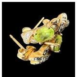 Green Peridot Bracelet and Earring Set - .925