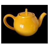 Yellow Accent Dishes - Lipton Tea Teapot, McCoy Dish, Daisy Pitcher & Sunflower Doily