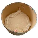 Racoon Fur Hat & Vintage Hat Box