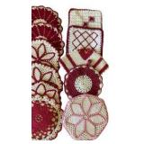 Assortment of Vintage Crochet Pot Holders & Doilies