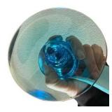 Fostoria Electric Blue Candle Holders