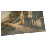 Two Vintage Colored Etchings