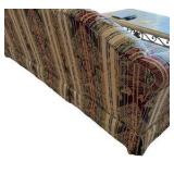 Sturdy Camelback Upholstered Sofa