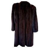 Vintage Dayton's Mahogany Mink Full Length Fur Coat