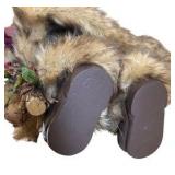 Light Up Rustic Santa and Electronic Skiing Santa