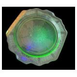 Pair of Vaseline Glass Plates