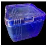 Collection of Cobalt Blue Depression Glass