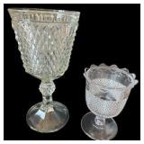 Large Cut Glass Vintage Vases
