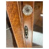 Antique Mission Oak Corner Cabinet - Double Doors