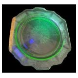 Pair of Vaseline Glass Plates