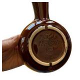 Set of 4 McCoy Brown Bowls and Vintage Brown Ceramic Bean Pot