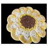 Yellow Accent Dishes - Lipton Tea Teapot, McCoy Dish, Daisy Pitcher & Sunflower Doily