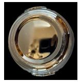 Watt Ovenware Mixing Bowl, Hall Autumn Leaf Platter & Black Glass Bowl