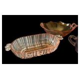 Pink Depression & Amethyst Glassware