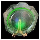 Pair of Vaseline Glass Plates