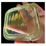 Vintage Refrigerator Dishes - Uranium & Amber Glass