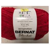 NEW YARNSPIRATIONS BERNAT BLANKET RED