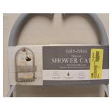 NEW BATH BLISS TRELLIS SHOWER CADDY GRAY