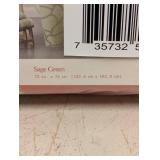 NEW BEAUTIFUL FABRIC SHOWER CURTAIN SAGE GREEN