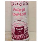 NEW POLY-FIL LOW-LOFT QUILT BATTING QUEEN LARGE
