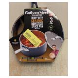 NEW GOTHAM STEEL DIAMOND CERAMIC NONSTICK SAUCEPAN WITH LID 3QT