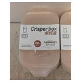 (2) NEW CRISPER BOX 3PK