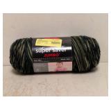 NEW YARNSPIRATIONS RED HEART SUPER SAVER JUMBO ONE ROW BABY BLANKET CAMOUFLAGE