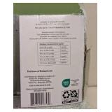 NEW MAINSTAYS GREEN EMBOSSED CURTAIN SET 4 PANELS