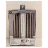NEW BHG CURTAIN PANEL BROWN BASKET BOUCLE