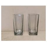 NEW LIBBEY CLEAR 6” VASES 2PK
