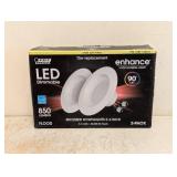 NEW FEIT ELECTRIC LED DIMMABLE RECESSED DOWNLIGHTS 5-6” 75W 2PK
