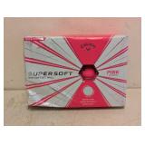 NEW CALLAWAY SUPERSOFT GOLF BALLS PINK