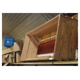 Light Fixtures with Oak Surround