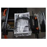 WEN MSA330 Collapsible Rolling Miter Saw Stand with 3 Onboard Outlets