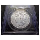 1881 S Morgan Silver Dollar Graded & PCGS Holdered
