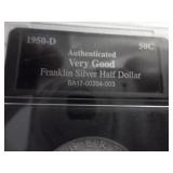 1950 D Franklin Half Dollar In A Holder